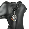 Gemstone Tassel Chandelier Earrings EJEW-JE07176-01-4