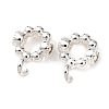 Brass & Cubic Zirconia Tube Bails KK-L270-09S-1