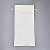 Rectangle Polyester Imitation Burlap Packing Pouches ABAG-N009-01A-2