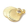 Brass Micro Pave Cubic Zirconia Pendants KK-S391-12G-2