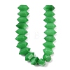 Dyed Natural Malaysia Jade Double Terminated Point Beads Strands G-T142-96-3