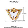 304 Stainless Steel Resin Pendants STAS-OY009-01G-2
