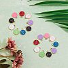 90Pcs 9 Colors Alloy Enamel Pendants ENAM-SZ0001-54D-5