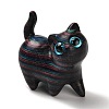 Wood Cat Shape Figurines DJEW-D011-01A-1