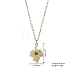 304 Stainless Steel Pave Cubic Zirconia Pendant Necklaces for Women WG4D9D9-02-2