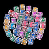 50Pcs Acrylic European Beads MACR-TADJ0001-13A-4