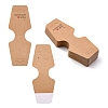 Fold Over Kraft Paper Adhesive Jewelry Display Cards for Necklace & Bracelet Display CDIS-YW0001-06-1