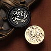 My Friend Wax Seal Brass Stamp Heads AJEW-M038-01C-G-1