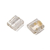 2-Hole Transparent Glass Seed Beads SEED-S023-30C-31-2