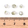 Transparent Spray Painted Glass Beads EGLA-N018-4mm-03-4