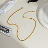 2.4MM 304 Stainless Steel Curb Chain Necklaces for Summer DB5520-1-1