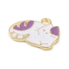 Cute Animal Alloy Enamel Pendants ENAM-U002-03E-KCG-2