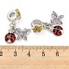 Rack Plating Alloy Enamel Ladybird European Dangle Charms FIND-B034-03P-02-3