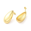Brass Teardrop Stud Earrings for Women EJEW-Q024-08G-2