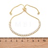 Adjustable Brass Micro Pave Cubic Zirconia Bracelets LS-BJEW-G588-01G-4