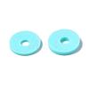 Flat Round Eco-Friendly Handmade Polymer Clay Beads CLAY-R067-10mm-20-6