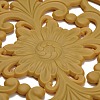 Floral Silicone Heat Insulation Coasters AJEW-K055-01B-3