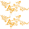 Butterfly PET Adhesive Waterproof Stickers Self-Adhesive Stickers DIY-WH20001-22A-1