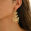 Bohemian Fan Alloy Chandelier Earrings XL2148-3