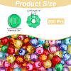 200Pcs Transparent Acrylic Beads OACR-PH0004-84-2