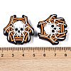 Halloween Food Grade Silicone Focal Beads SIL-Z022-01C-3