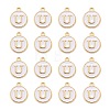 Golden Plated Alloy Charms LS-ENAM-S118-01U-2