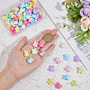 DICOSMETIC 150Pcs Opaque Solid Color Bunny Acrylic Beads MACR-DC0001-06-3