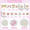 Plastic & ABS Plastic Imitation Pearl & Acrylic Cabochons Findings Kits DIY-SC0033-95-2