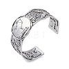 Constellation Alloy Open Cuff Bangles for Women Men BJEW-C064-01AS-10-1