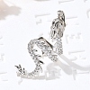 Brass Clear Cubic Zirconia Cuff Earrings EJEW-Q025-01A-P-4