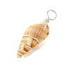 Natural Spiral Shell Pendants PALLOY-JF02793-02-4