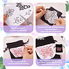 64 Patterns Non-woven Fabrics Water-soluble Embroidery Aid Drawing Sketch DIY-TAC0100-019-4