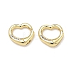 Brass Micro Pave Clear Cubic Zirconia Spring Gate Rings CU-CBA9234-23G-1