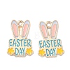 Easter Alloy Enamel Pendants ENAM-I055-01KCG-06-1