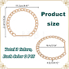   6Pcs 3 Colors Zinc Alloy Curb Chain Bag Handles FIND-PH0018-80-2