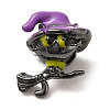 Halloween Brass Enamel European Beads X1-KK-A203-04A-B-1