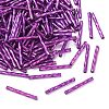 Opaque Glass Twisted Bugle Beads SEED-T005-15-B05-1-1