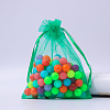 Rectangle Organza Drawstring Bags CON-PW0001-054A-04-1