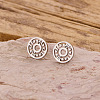304 Stainless Steel Stud Earrings WG9FC02-06-1