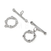 SHEGRACE Brass Micro Pave Clear Cubic Zirconia OT Toggle Claps XGRQ5K371-830P-2