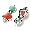 Bohemia Tibetan Style Alloy & Enamel Acrylic Pendants FIND-T074-06AS-2