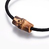 Cowhide Leather Cord Bracelets BJEW-JB04123-2