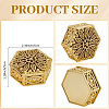 32Pcs Hexagon Plastic Candy Boxes CON-GO0001-32-2