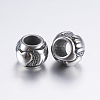 304 Stainless Steel European Beads STAS-P183-24AS-2