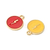 14Pcs 7 Colors Alloy Enamel Pendants ENAM-FS0001-35-3