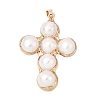 Natural Freshwater Pearl Pendants PA-CBA260E-02G-1