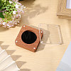 Wooden Jewelry Badge Packaging Boxes with Clear Acrylic Magnetic Lids CON-WH0086-246B-5