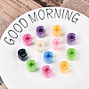 UV Plating Opaque Acrylic European Beads OACR-M027-03C-1