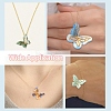 8Pcs 4 Styles Cellulose Acetate(Resin) Pendants MACR-YW0004-88-6
