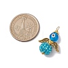 Glass Seed Beads Alloy Pendants PALLOY-MZ00282-03-2